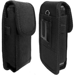 Heavy Duty Nylon Pouch with Belt Clip Compatible with Sonim XP5s (XP5800) Phones