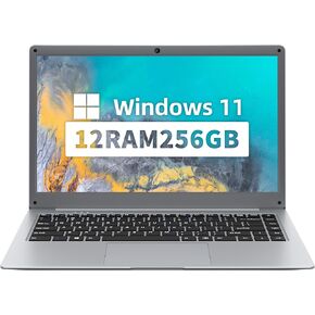 jumper 14-inch 1080p FHD Portable Laptop,12GB LPDDR4 + 256GB SSD,Celeron 4-Core Processor,Windows 11,Ultra-Slim Design for Work & Study