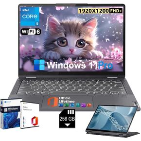 Lenovo Flex 5i 2-in-1 Laptop - 14" FHD Touchscreen, Intel 10-Core i5-1235U, 8GB RAM, 512GB SSD + 256GB SD Card, Intel Iris Xe Graphics, Backlit KB, Fingerprint, Win 11 Pro, w/Accessories