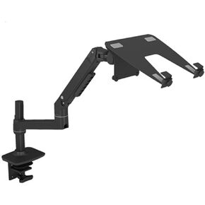 DL-8012LP 17" Laptop Desktop Stand Full Motion 17-38" Monitor Holder Mechanical Spring Arm Aluminum Support 3-11kg(30cm Black)