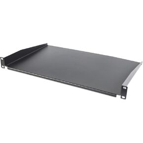 INTELLINET 19 Inch Cantilever Shelf, 1U, Shelf Depth 350 mm, Non-Vented, Black