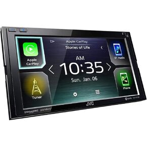 JVC KW-M750BT Bluetooth Car Stereo Receiver with USB Port – 6.8" Touchscreen Display - AM/FM Radio - MP3 Player - 2 DIN – 13-Band EQ – SiriusXM - with Apple CarPlay and Android Auto (Black)