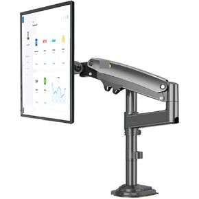 H100 22-35" Monitor Holder Arm Gas Spring Full Motion LCD TV Mount 2-12kg Dual Arm Clamp Bracket(H100)