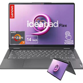 Lenovo IdeaPad Flex 5 | 14 بوصة 2 في 1 الكمبيوتر المحمول والكمبيوتر اللوحي | Ryzen 7 5700U ، معالج 8 نواة | 16 جيجا بايت LPDDR4X ذاكرة الوصول العشوائي ، 2TB SSD | 2.2K IPS شاشة اللمس | ويندوز 11 | لوحة المفاتيح الخلفية | قارئ بصمات الأصابع