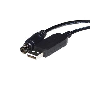 FT232RL USB to 4-Channel MINI DIN 4 PIN MD4 Adapter RS232 Serial Communication Cable(5m,DB9-MINI DIN)
