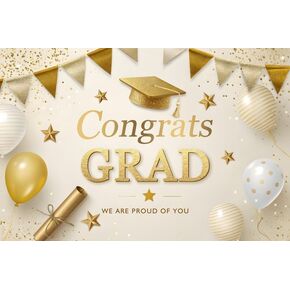 Yeele 10x8ft Black Marble Graduation Backdrop for Photography Black and Golden Glitter Texturd Bachelor Cap Background Luxury Graduates College Prom Party Banner Backdrop Photo Studio Props Vinyl