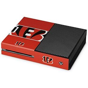 Skinit Decal Gaming Skin Compatible with Xbox One Console - Officially Licensed NFL Cincinnati Bengals Zone Block Design