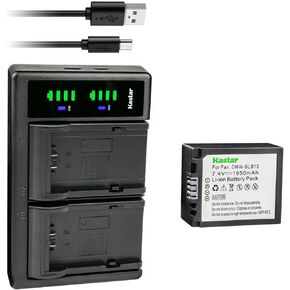 Kastar 2-Pack DMW-BLB13 Battery and LTD2 USB Charger Replacement for Panasonic Lumix DMC-GF1 DMC-GF1C DMC-GF1CGK DMC-GF1K DMC-GF1EG DMC-GF1GH Camera, DMW-BLB13, DMW-BLB13E, DMW-BLB13GK, DMW-BLB13PP