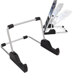 Tablet Stand, Aluminium Foldable Stand for Laptop Portable Monitor Tablet, Adjustable 3 Angles Universal Tablet Stand Holder for 7 to 11in Tablet