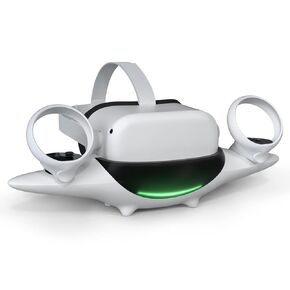 Keenstone VR Charging Dock, Magnetic Charging Station for VR Headset and Touch Controllers, 2.5H Fast Charging, 2 Rechargeable Batteries, USB-C Charger Cable