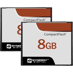 Synergy Digital 8GB Compact Flash Memory Cards, Compatible with Canon Powershot A20 Digital Camera - 30MB/s - Pack of 2