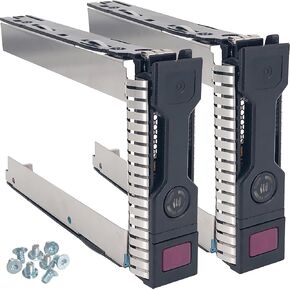 2-Pack 3.5-inch Hard Drive Tray Caddy Compatible with HP G8 G9 G10 DL120 DL180 DL360 DL380 DL320e DL360p DL380p DL388 DL560 DL385 Gen/10/9/8 Server 651314-001 651320-001