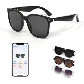 Smart AI Bluetooth Sunglasses for Women Men Translation Translator Translate Translating Headphones Audio Glasses with 150 Language & Accents UV Protection Bluetooth 5.4 Eyeglasses with Speakers