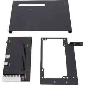 Gugxiom External Gpu Enclosure Fit for Thunderbolt 3 4 USB 4.0, PCIE 16X Slot Mini eGPU Enclosure ATX 24Pin Connector, Graphics Card Dock with ATX Bracket