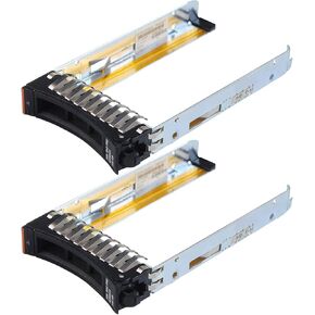 2-Pack Hard Drive Tray Caddy 44T2216 SSD Mount 2.5" Hard Drive Bracket SAS SATA Disk Tray Compatible for IBM 44T2216 x3250 x3550 x3650 x3500 x3200 x3400 M2 M3 M4 HS12 HS22 Series