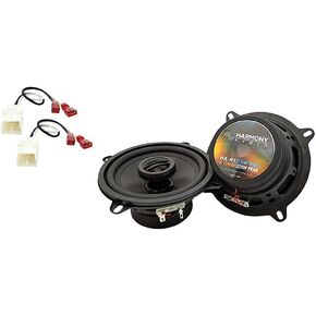 Harmony Audio Bundle Compatible with 2002-2008 Dodge Ram Truck HA-R5 1500 Rear Replacement 5.25" Replacement 225W Speakers and HA-726514 Factory Speaker Replacement Harness