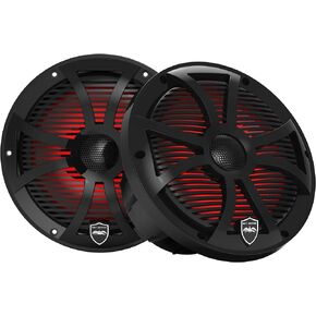 Sounds Sounds REVO 8 SW -B V3 - Series 8 "مكبرات صوت بحرية محورية مع شبكات سوداء سوداء ، زوج (تم تجديد معتمد)