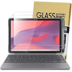 KEANBOLL 2 Pack Designed for Lenovo Chromebook Duet edu G2 10.95" Tempered Glass Screen Protector, Ultra Clear 9H Hardness Scratch Resistant Case Friendly
