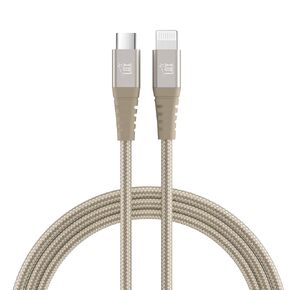 LAX Apple MFi Certified Braided Nylon Lightning Cable Compatible with iPhone, iPad, and iPod – 10Feet –Gold