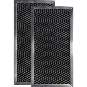 2-Pack Compatible Replacement for Whirlpool 4393690 Microwave Hood Charcoal Carbon Filter Set