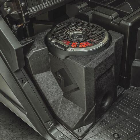 Rockford Fosgate RNGR18-STG6 Audio Kit: PMX-3 Receiver, 1500-Watt Amp, M2 Series Color Optix Multicolor LED Lighted Front & Rear Speakers Plus Subwoofer for Select Polaris Ranger Models (2018-2022) in Saudi Arabia