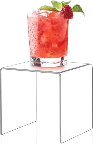 CLAY TONIC Claytonic 8-PC Durable Clear Acrylic Display Risers for Funko POP figures,Retail Display, Display Riser Shelf Showcase Fixtures for Jewelry (6x6x6 In) in Saudi Arabia