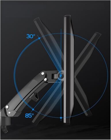 F150 3-12 كجم من الغاز الألومنيوم ربيع شاشة التلفزيون الحائط 2 ذراع LCD 24 " - 35" شاشة LCD الحامل موقف LED (F150 أسود) in Saudi Arabia
