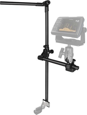 قطب محول LiveScope محول جبل لكاياك/قارب ، 360 درجة قابلة للتعديل قطب النطاق الحية مع قاعدة الحفر ، جبل الألومنيوم من الدرجة البحرية للبحث in Kuwait