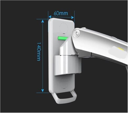 17-27 inch Gas Spring Full Motion TV Wall Mount LCD LED Monitor Stand Aluminum Arm Bracket F120(Black) in Saudi Arabia