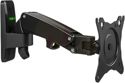 17-27 inch Gas Spring Full Motion TV Wall Mount LCD LED Monitor Stand Aluminum Arm Bracket F120(Black) in Saudi Arabia