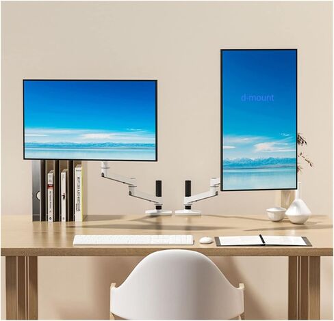 8013 شاشة LCD سطح المكتب حركة كاملة ثلاثة 15 ""-32 "17" -38 "مراقبة ميكانيكي الذراع الذراع الربيع شاشة 1-10 كجم 3-11 كجم (8013ii 17 سم الفضة) in Kuwait