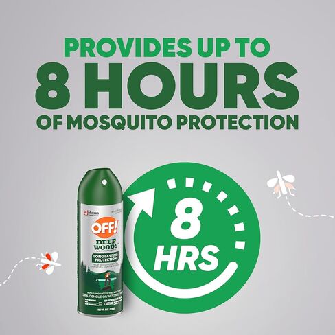 OFF! Deep Woods Insect Repellent Aerosol, Bug Spray with Long Lasting Protection from Mosquitoes, 9 oz in Saudi Arabia