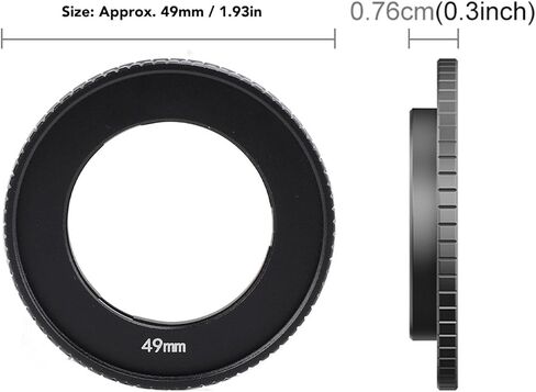 49mm Lens Filter Adapter Ring for DJI Action 4 Action Camera, Snap On Lens Adapter Ring Camera Filter Accessories in Saudi Arabia
