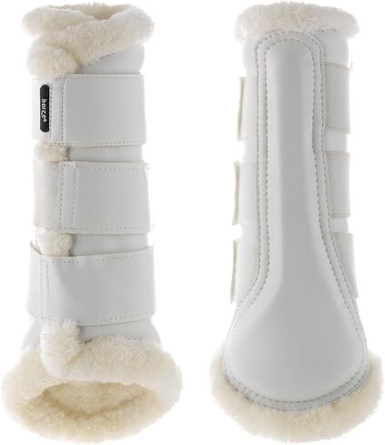 HORZE Wilton Brushing Boots - Faux Fur Pile Lining in Kuwait
