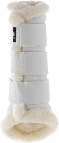 HORZE Wilton Brushing Boots - Faux Fur Pile Lining in Kuwait