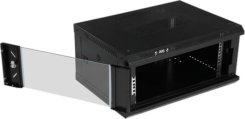 4U Wall Mount Cabinet Rack Enclosure,Wall Mount Server Cabinet, Network Rack Enclosure with Glass Locking Door, Server Organizer (23.62 * 17.72 * 9.45 in) in Saudi Arabia