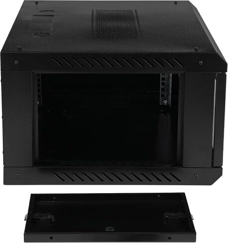 4U Wall Mount Cabinet Rack Enclosure,Wall Mount Server Cabinet, Network Rack Enclosure with Glass Locking Door, Server Organizer (23.62 * 17.72 * 9.45 in) in Saudi Arabia