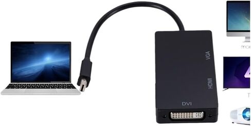 3 في 1 منفذ عرض DP الذكور إلى HDMI DVI محول محول محول أنثى AIR PRO HOT (المنتج أ) in Saudi Arabia