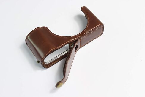 حالة LX100 II ، Bolinus Handmade Pu Leather Half Camera Case Cover Version Version for Panasonic Lumix DC-LX100 II مع حزام اليد (القهوة) in Saudi Arabia