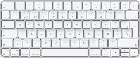 Apple Magic Keyboard: Wireless, Bluetooth, Rechargeable. Works with Mac, iPad, or iPhone; Spanish - White in Saudi Arabia