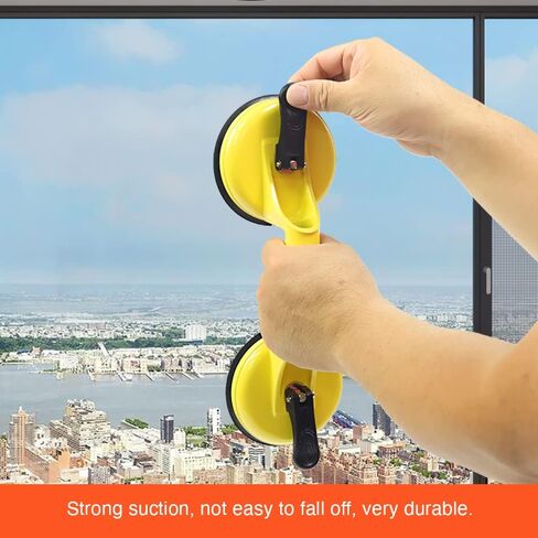 Suction Cups Heavy Duty Aluminum Vacuum Plate Handle Glass Holder Hooks to Lift Large Glass/Tile Lifter/Moving Glass/Pad for Lifting/Dent Puller (2 Pack) in Saudi Arabia