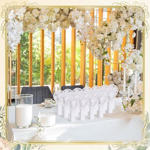 10 Pcs No Battery Portable Handheld Fan Bulk Wedding Fan Personal Hand Held Fan Small Hand Fan Mini Portable Fan for Wedding Bachelorette Party Favor (Classic) in Saudi Arabia