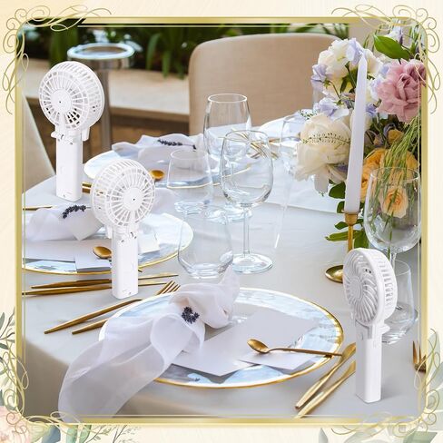 10 Pcs No Battery Portable Handheld Fan Bulk Wedding Fan Personal Hand Held Fan Small Hand Fan Mini Portable Fan for Wedding Bachelorette Party Favor (Classic) in Saudi Arabia