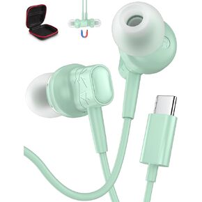 USB C Earbuds for Google Pixel 9 Pro XL Fold 8 8a 7 7a 6a Wired Android Headphones with Clear Call Mic Noise Isolating HiFi Stereo in Ear Type C Earphones for Samsung Galaxy S25 Ultra S24 S23 5G