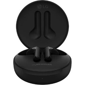 LG TONE Free FN4 - True Wireless Bluetooth Earbuds with Meridian Sound, Hypoallergenic Medical-Grade Ear gels, Noise Reduction with a close fit, Dual Microphone for Work/Home Office, Black