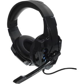 1pc Luminous Gaming Headset Microphone Comfortable Over-Ear Design Wired Headphones for Console and Gaming Use Stylish