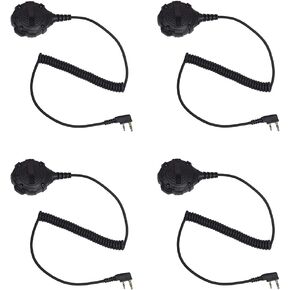 ميكروفون مكبر صوت لـ Baofeng ، Malie Talkies Mic باليد متوافق مع Kenwood TK-3140 TK-3400 TK-3402 TK-2202 TK-3107 UV-5R BF-888S BF-F8HP BF-F9 2 WAY 4PACK