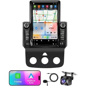 4G+64G 9.7 inch Android 14 Car Radio Stereo for Dodge Ram 1500 2500 3500 2013 2014 2015 2016 2017 2018 with Wireless & Wired Carplay,Built-in GPS WiFi DSP Camera MIC (Only fit Manual AC) (4+64G)