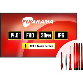Screen Replacement for Sharp LQ140M1JW62 Grade A+ Matte FHD 1080p IPS 30pin Non-Touch 14.0" LED LCD Display with Tools Tape