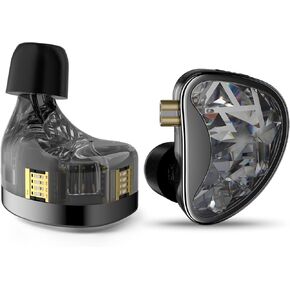 KZ AS24 in Ear Monitor Headphones with 8 Tuning Switches, 24BA Driver Gaming Earbuds, HiFi Bass IEM Earphones for Musicians Singers Audio Engineers Audiophile Dj Drummers